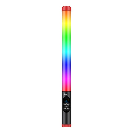Jmary FM-128RGB OLED Ekran Göstergeli RGB Led Işıklı Su Geçirmez Aydınlatma Çubuğu
