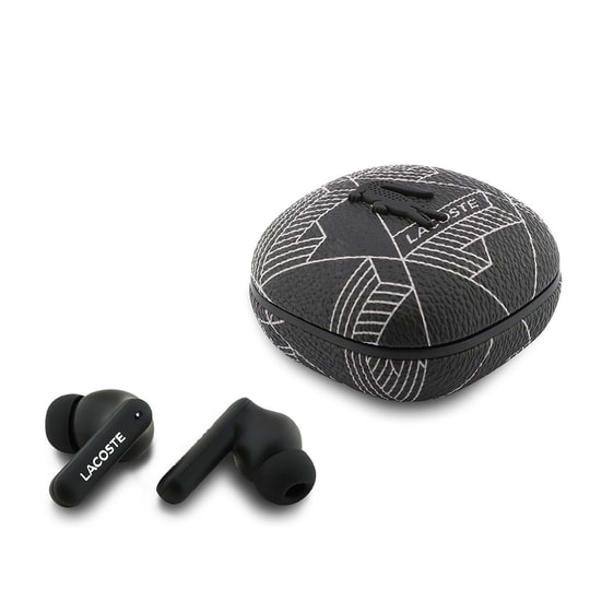 Lacoste Orjinal Lisanslı ANC/ENC Monogram Desenli TWS Kulak İçi Bluetooth Kulaklık v5.4