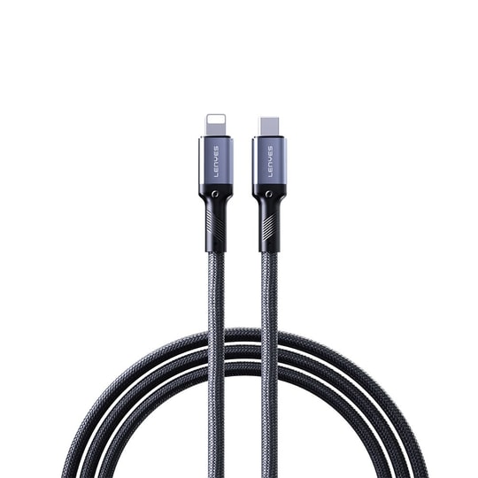 Lenyes LC509 Type-C to Lightning PD 30W Örgü Tasarımlı Hızlı Şarj Özellikli Data ve Şarj Kablosu 1M
