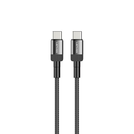 Lenyes LC546 Type-C to Type-C Örgü Tasarımlı Hızlı Şarj Özellikli Data ve Şarj Kablosu 60W 1M