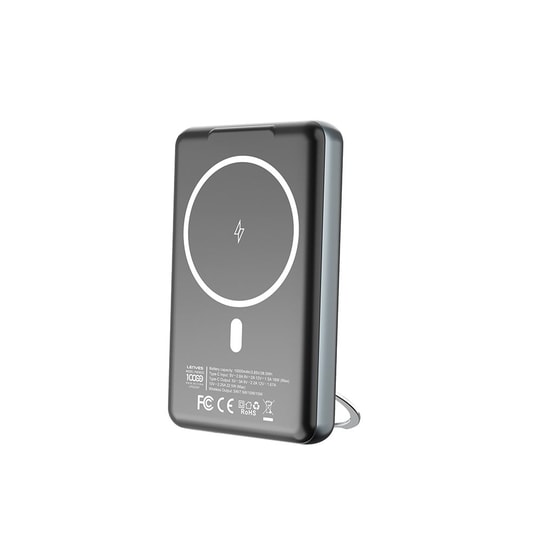 Lenyes PW1001D PD 22.5W Hızlı Şarj Özellikli Standlı Wireless Powerbank 15W 10000mAh