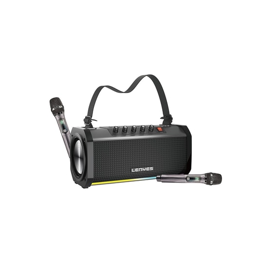 Lenyes S863 RGB Led Işıklı Mikrofonlu TWS Bluetooth Speaker Hoparlör v5.3