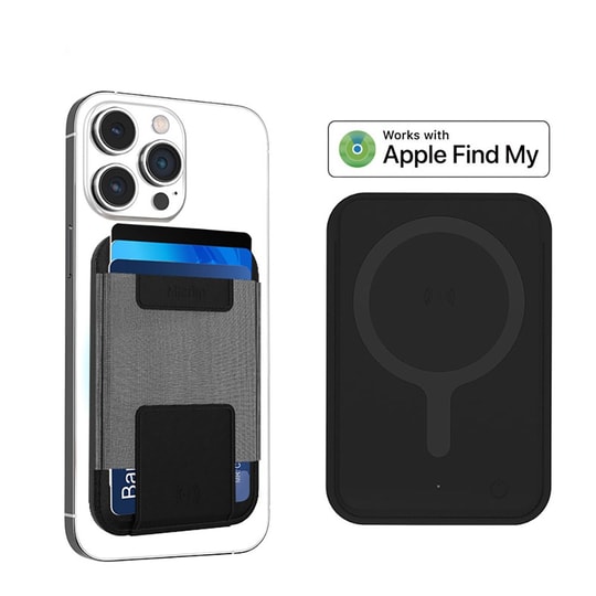 Micflip P065 Ultra İnce Tasarım iOS Cihazlara Özel Kablosuz ve Pin Şarj Özellikli FindMy Destekli Magnetik Standlı Kartlık