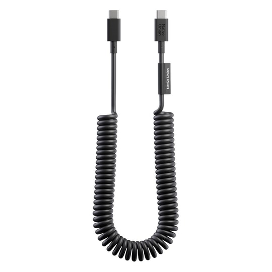 Native Union POP Serisi Type-C to Type-C Spiralli Şarj Kablosu 60W 2.4M