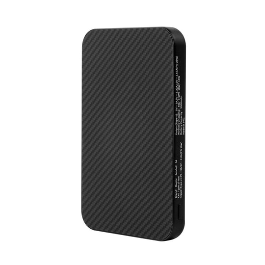 Raptic S4 Aramid-Skin M-safe Şarj Özellikli Ultra İnce 600D Powerbank 15W 5000mAh