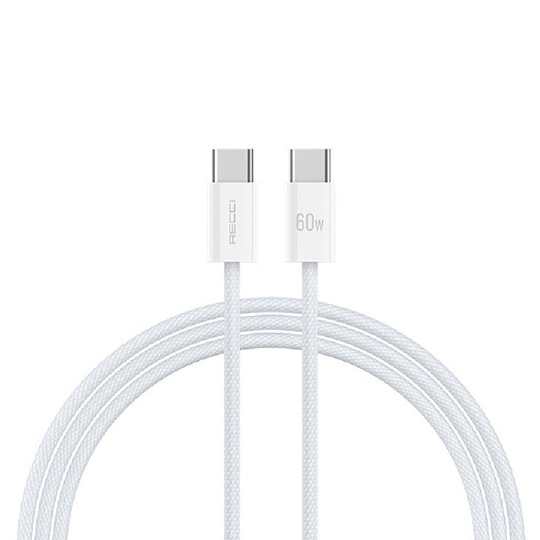 Recci RS13CC Nature Serisi 60W Hızlı Şarj Özellikli Type-C To Type-C PD Kablo 1.2M