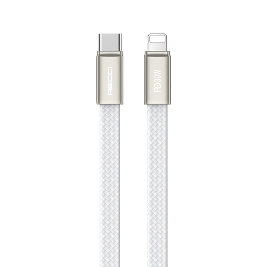 Recci RS55CL Type-C to Lightning PD Hızlı Şarj Özellikli Data ve Şarj Kablosu 30W 1M