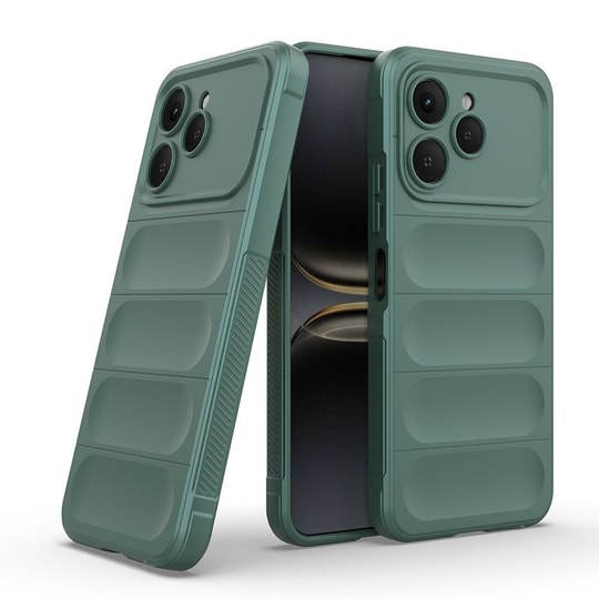Tecno Spark 40 Kılıf Esnek TPU Oyuklu Arka Yüzey Tasarımlı Zore Etnik Silikon Kapak