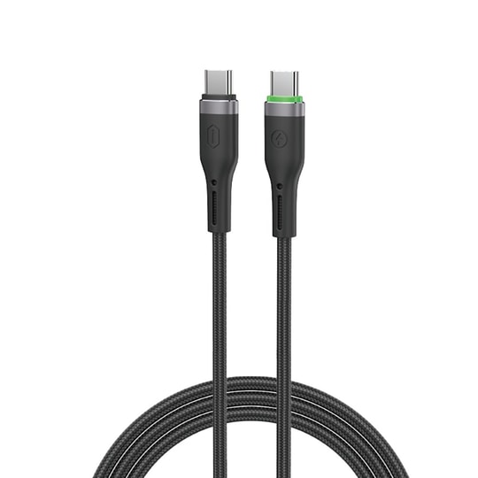 Wiwu Wi-C069 Orginlink Serisi LED Göstergeli Type-C to Type-C Hızlı Şarj Özellikli PD Data ve Şarj Kablosu 60W 1M