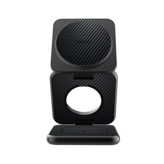 Wiwu Wi-W035 3 in 1 Magnetik Hızlı Şarj Özellikli Aramid Fiber Kablosuz Şarj Standı 15W