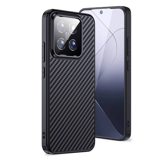 Xiaomi Mi 14 Kılıf Aramid Karbon Fiber M-safe Özellikli Wlons Radison Kapak