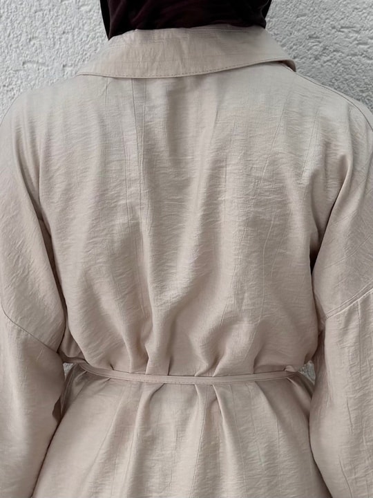 Adar Ön Robalı Pantolonlu Çilek Takım-AS517 Taş