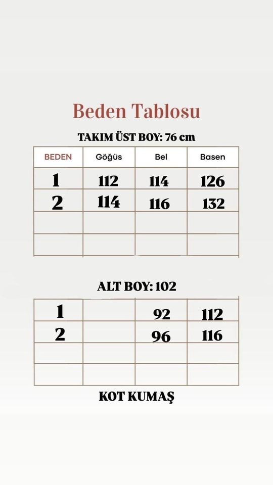 Adelia Çift Cepli Bol Paça Pantolonlu Kot Takım-LS5841 Kot Rengi