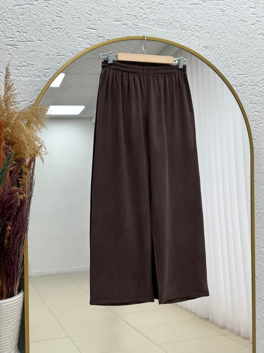 Akel Tek Cepli Gömleği Uzun Pantolonlu Takım-MF603 Kahve