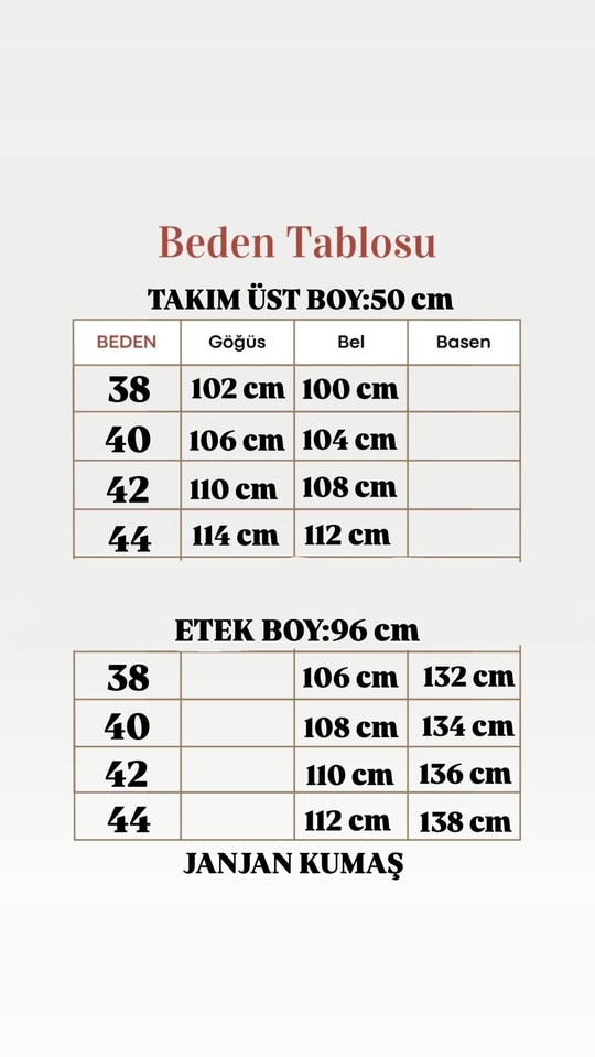 Alçiçek Omuz Fularlı Janjan Etekli Takım-GE813 Kahve