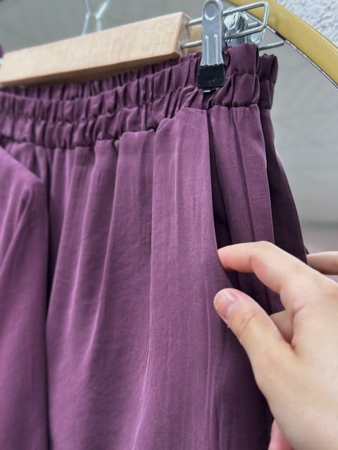 Algın Bilekleri İpli Uzun Pantolonlu Takım-EK592.4 Mürdüm