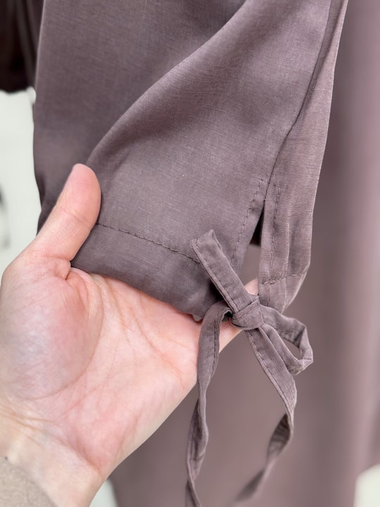 Algın Bilekleri İpli Uzun Pantolonlu Takım-EK592.4 Kahve