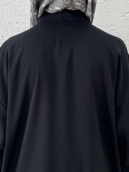 Almila Düğmeli Hırka-BN3541 Siyah
