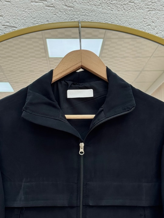 Asmira Hakim Yaka Fermuarlı Ceket-NL1041 Siyah