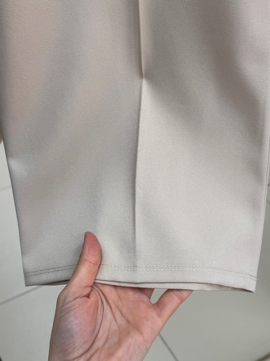 Asu Kuşaklı Bol Paça Pantolon-MT1445 Taş