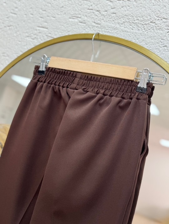 Asya Havuç Paça Pantolon-MT1444 Kahve