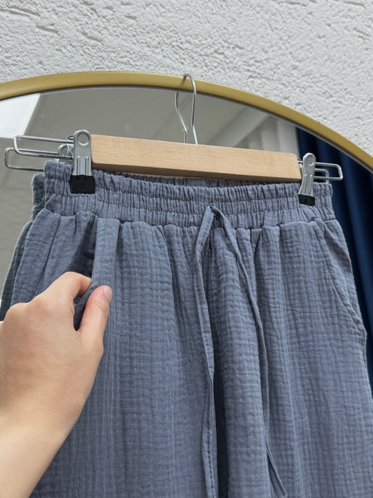 Aybanu Müslin Pantolon-MT523 Antrasit