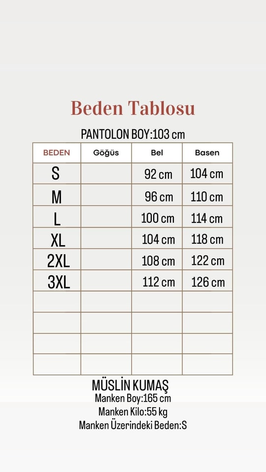 Aybanu Müslin Pantolon-MT523 Siyah