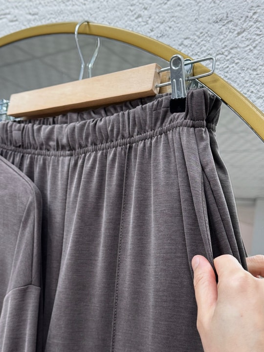 Aygün Altı Bağcıklı Pantolonlu Pike Takım-NL569.1 Kahve