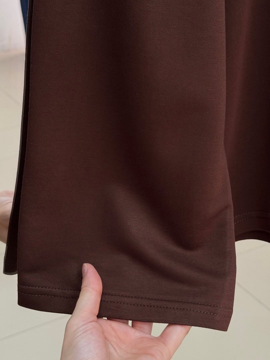 Aylira Çiçek Nakışlı Tunik-SS13252 Kahve