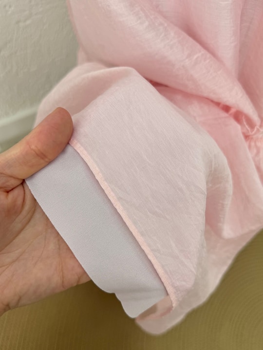 Aypare Göğsü Ve Kol Ucu Büzgülü Vual Elbise-PA9887 Pembe