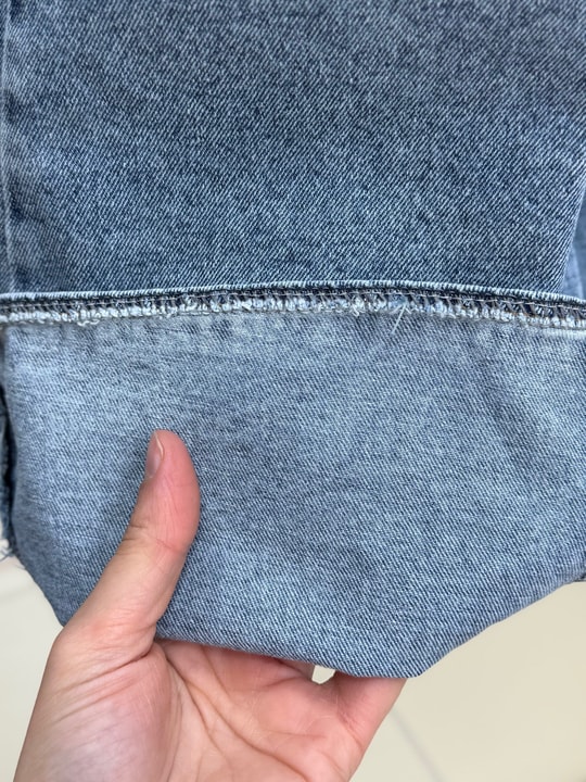 Ayza Parçalı Kot Etek-ML2133 Mavi