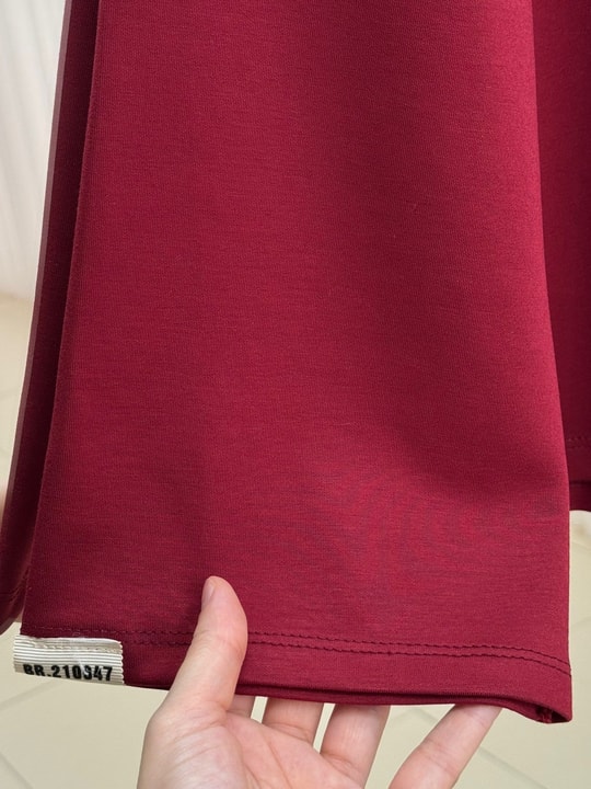 Bedriye Asimetrik Tunik-MF1936 Bordo