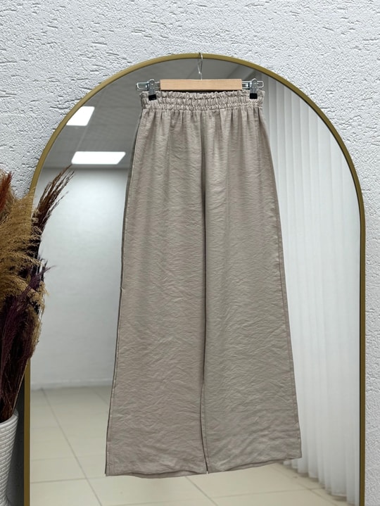 Belgin Bolerolu Tuniği Uzun Pantolonlu Modal Takım-ZŞ7078 Taş