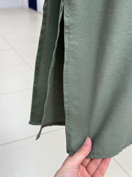 Belgin Bolerolu Tuniği Uzun Pantolonlu Modal Takım-ZŞ7078 Haki