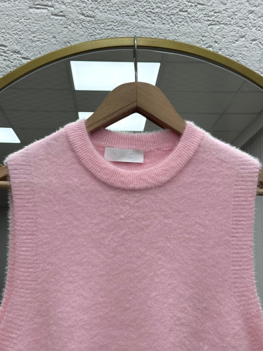 Belsira Sakallı Süveter-MF26702 Pembe