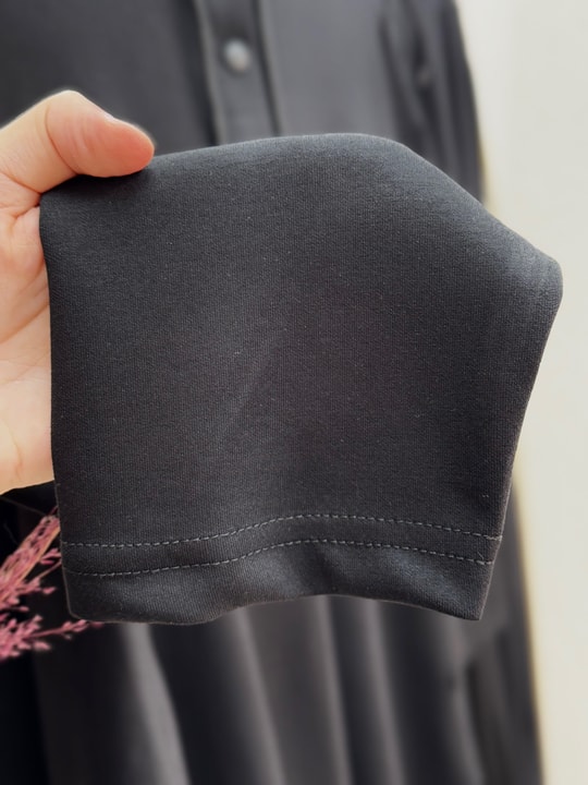 Bemista Kapşonlu Çıtçıtlı  Yanı Yırtmaçlı Pantolonlu Takım-MA8329 Siyah