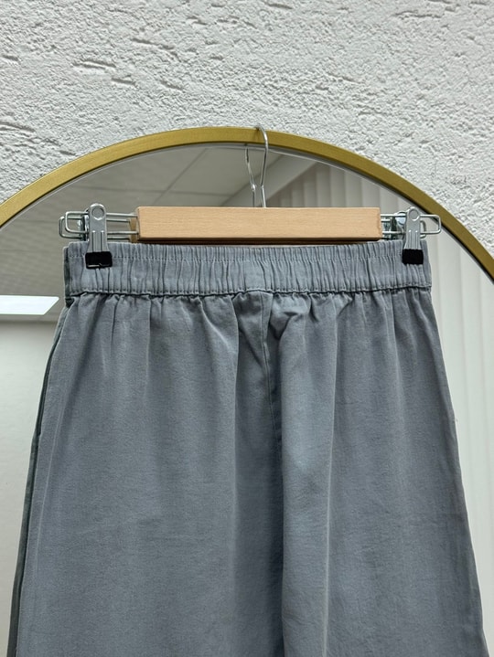 Bemona Çift Cepli Paça Püsküllü Gabardin Pantolon-MA5284 Gri