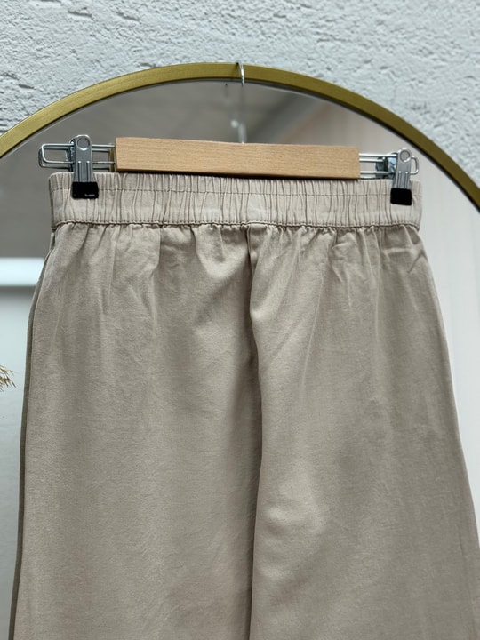 Bemona Çift Cepli Paça Püsküllü Gabardin Pantolon-MA5284 Taş