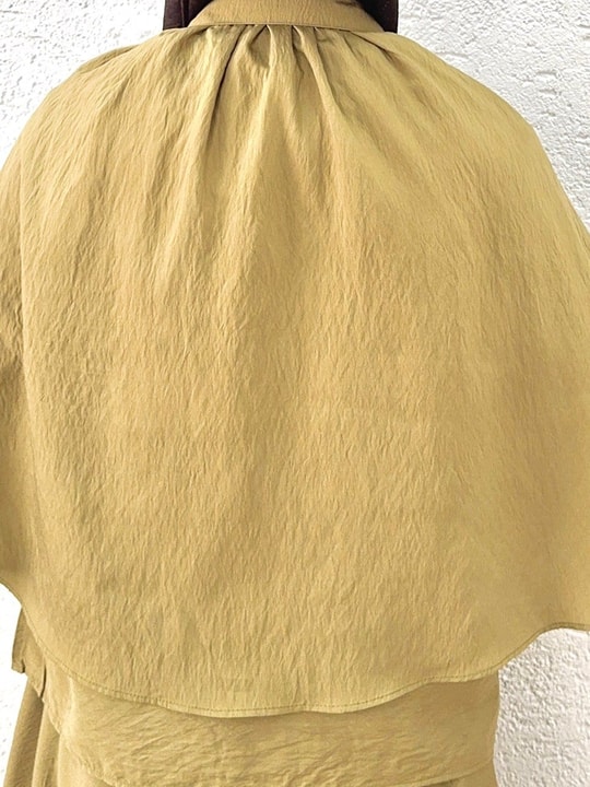 Bergamot 3lü Pelerinli Modal Takım-NA3451 Yağ Yeşili