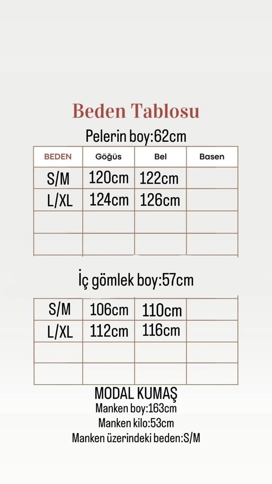 Bergamot 3lü Pelerinli Modal Takım-NA3451 Yağ Yeşili