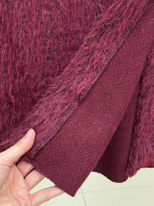 Berya Kemerli Kürklü Yelek-BN4547 Bordo