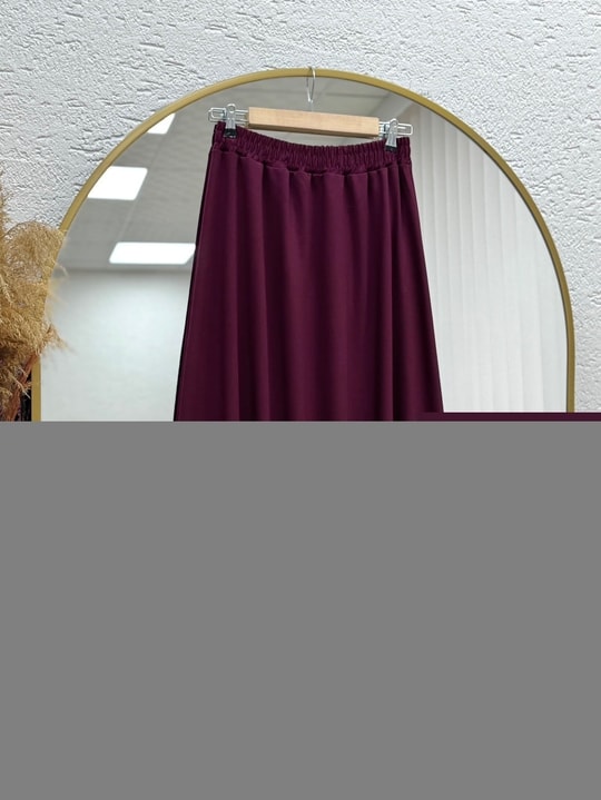 Beste Fermuar Detaylı  Etekli Takım.MF1888-AS092 Bordo