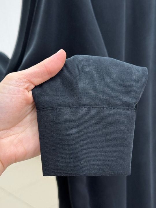 Beylem Düğmeli Çift Cepli Uzun Tunik-ZŞ7073 Siyah