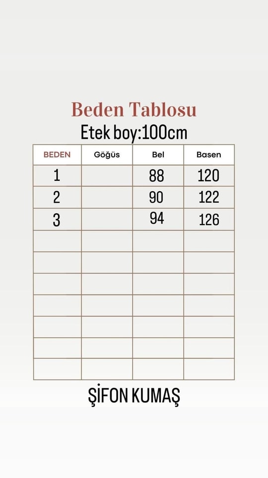 Birsu Astarlı Desenli Şifon Etek-EY5363 İndigo