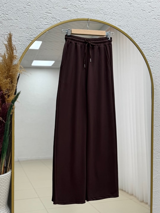 Bora Oversize İkili Pantolonlu Takım-CI2547 Kahve