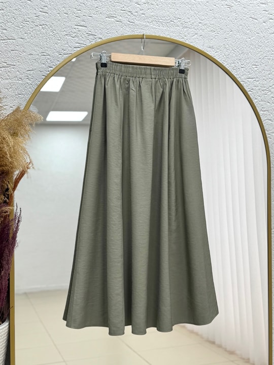 Buğlem Çift Cepli Parçalı Etek-BY5036.1 Mint