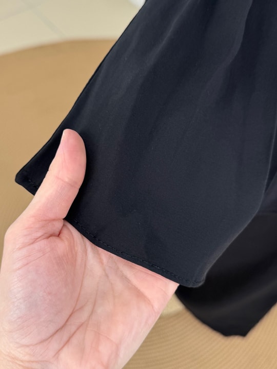 Busem Balon Kol Nervürlü Pantolonlu Takım-EK835 Siyah