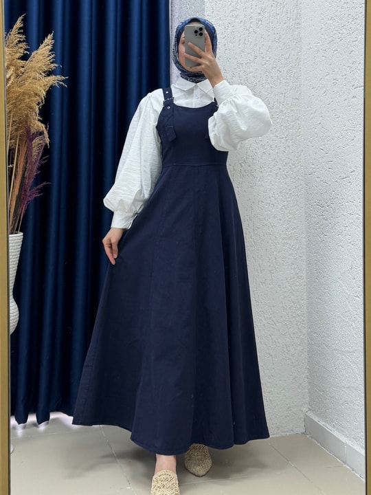 Celia Sülfür Gabardin Jile-BN4289 Lacivert