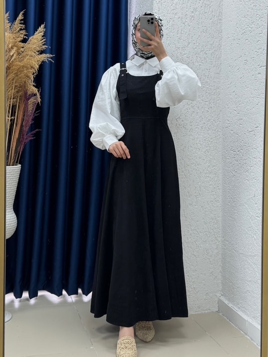 Celia Sülfür Gabardin Jile-BN4289 Siyah