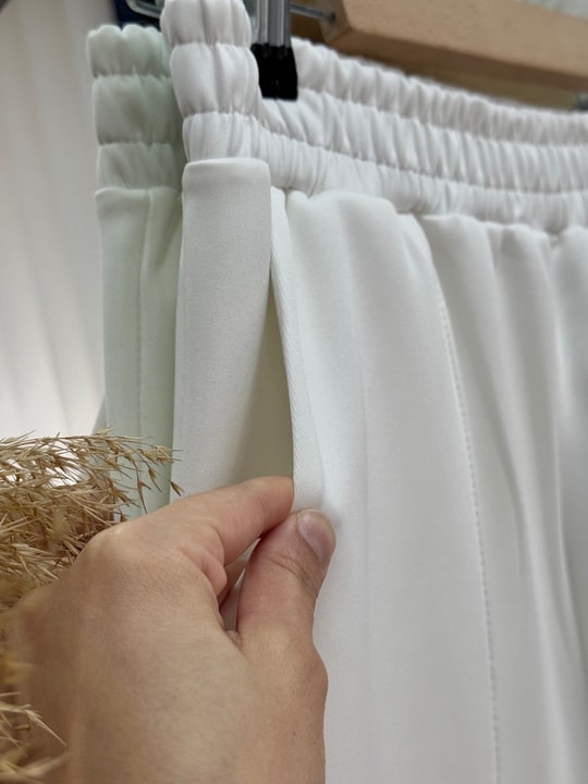 Celira Skuba Çımalı Pantolon-SA5526 Beyaz